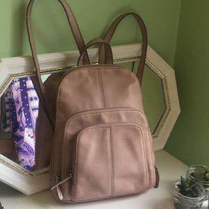 Tignanello Small Backpack in Light Pink